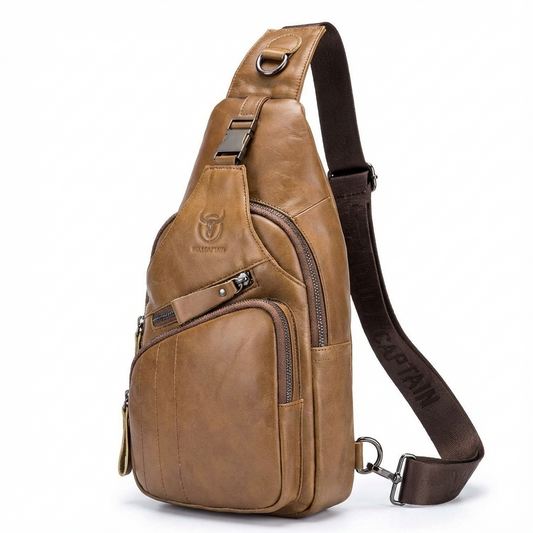 Leather Crossbody Chest Bag – Refined & Rugged