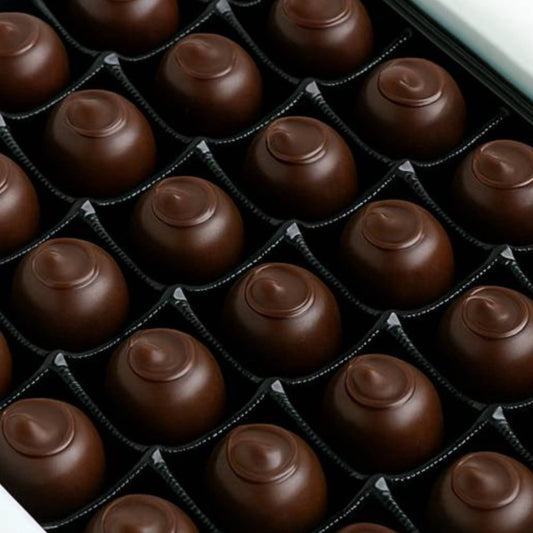 Andy Anand Belgian Dark Chocolate Cherry Cordials – 48 Pcs Vegan Gift Box, Decadent Delicacies Made with 60% Chocolate (Cocoa Butter), Perfect for Gifting and Appreciation