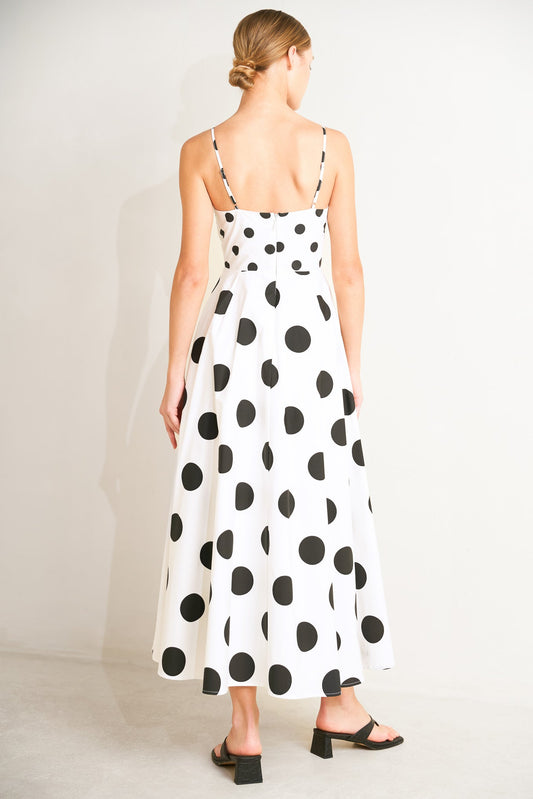 PARISIAN SPOTLIGHT WOVEN MIDI DRESS