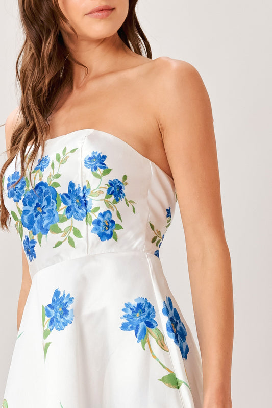 GARDEN MUSE WOVEN MIDI DRESS