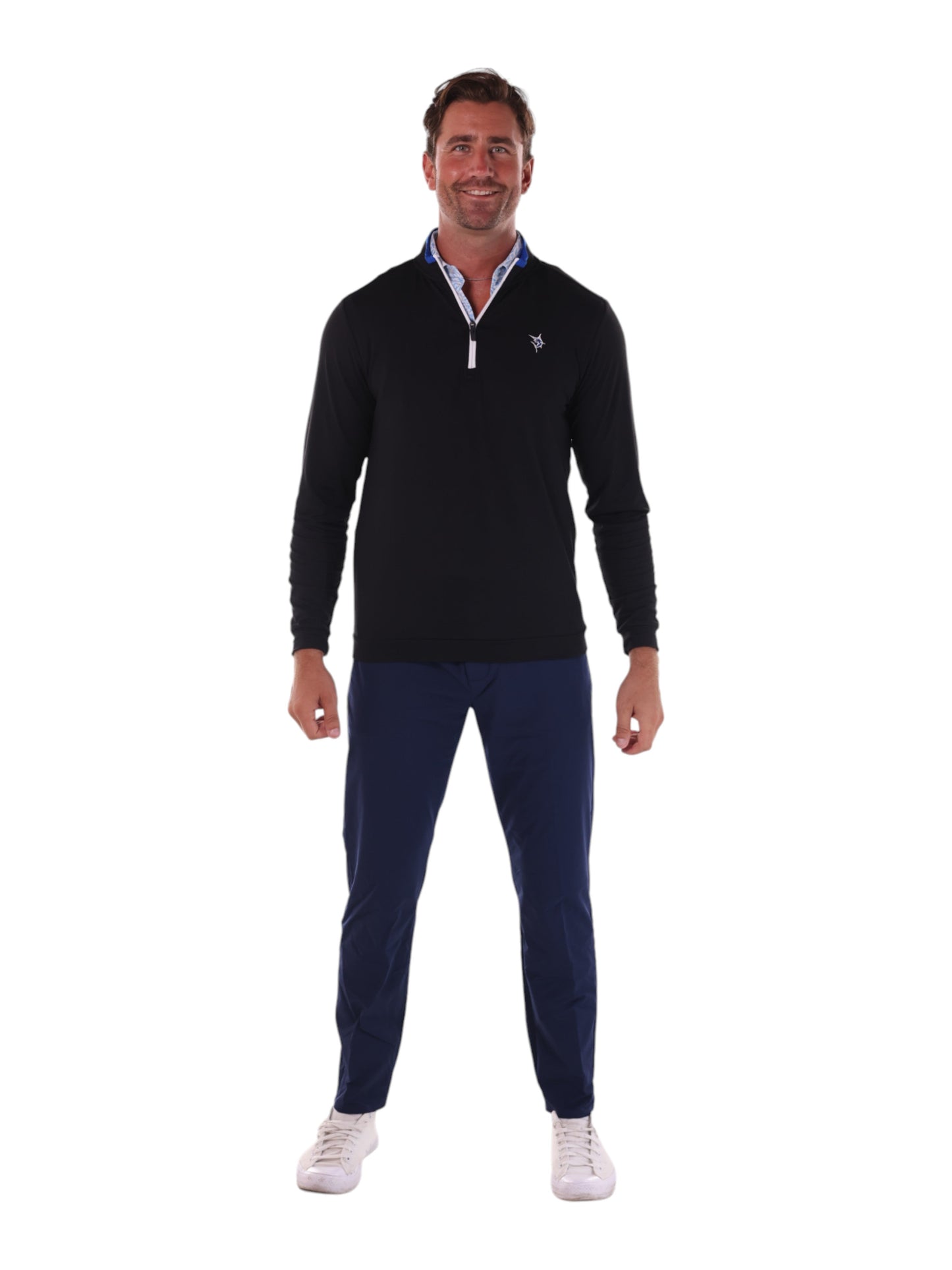 Long Beach Quarter Zip Ultra Soft Lightweight (Grey)