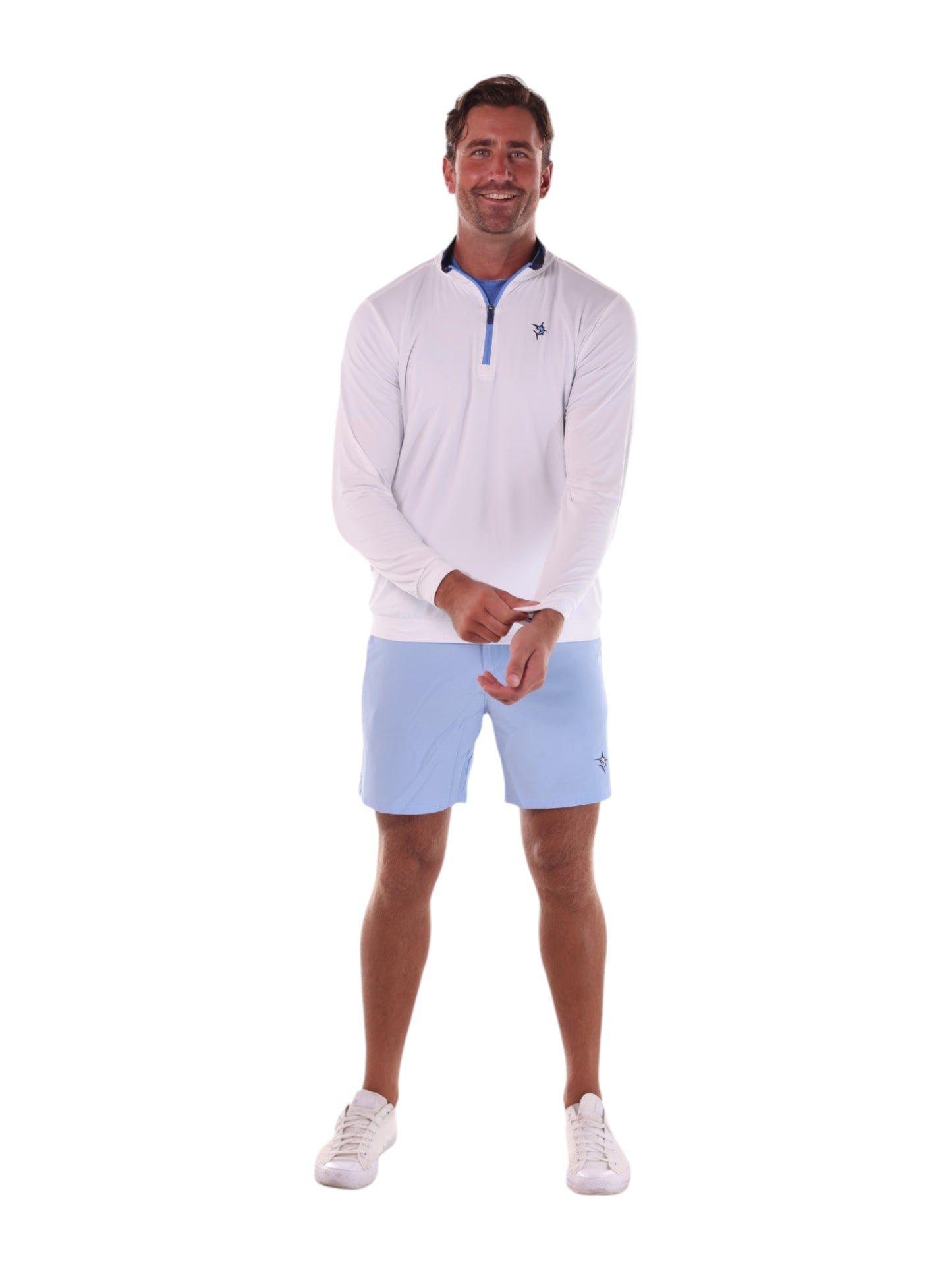 Long Beach - White Quarter Zip