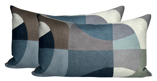 Colonnade Pillow Cover in Blue
