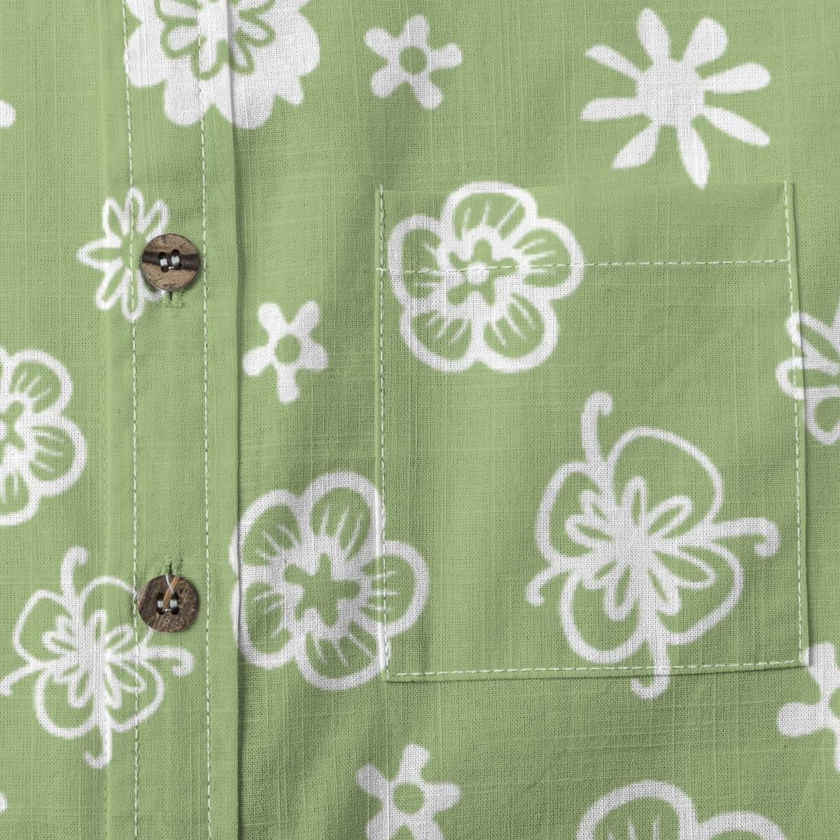 Kid's Shirt With Pocket - "Flower Power"
