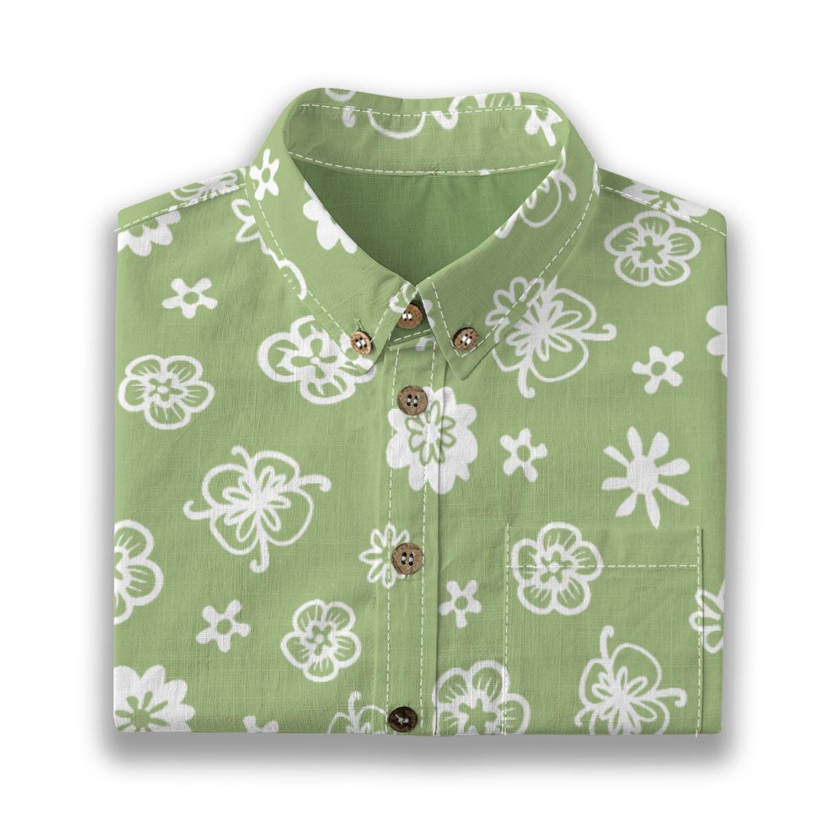 Kid's Shirt With Pocket - "Flower Power"