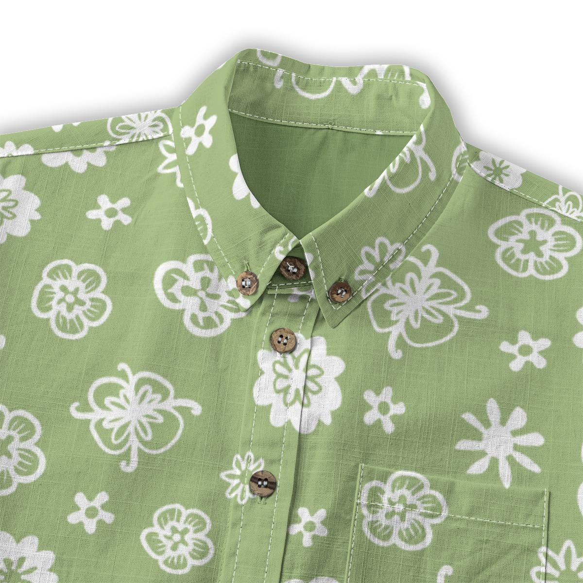 Kid's Shirt With Pocket - "Flower Power"