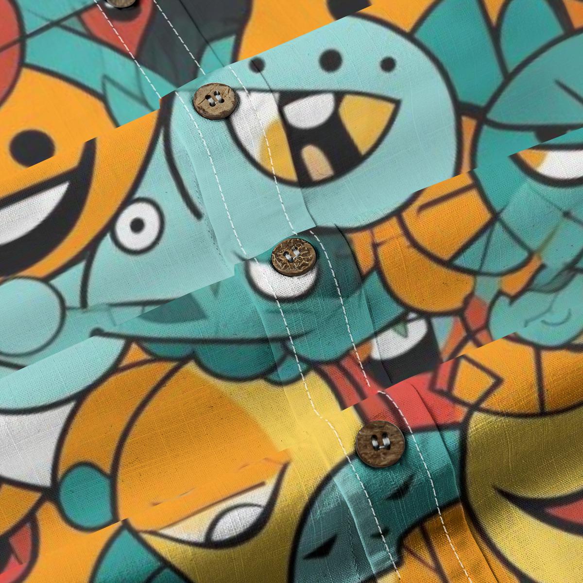 Kid's Shirt With Pocket - Smiling Faces