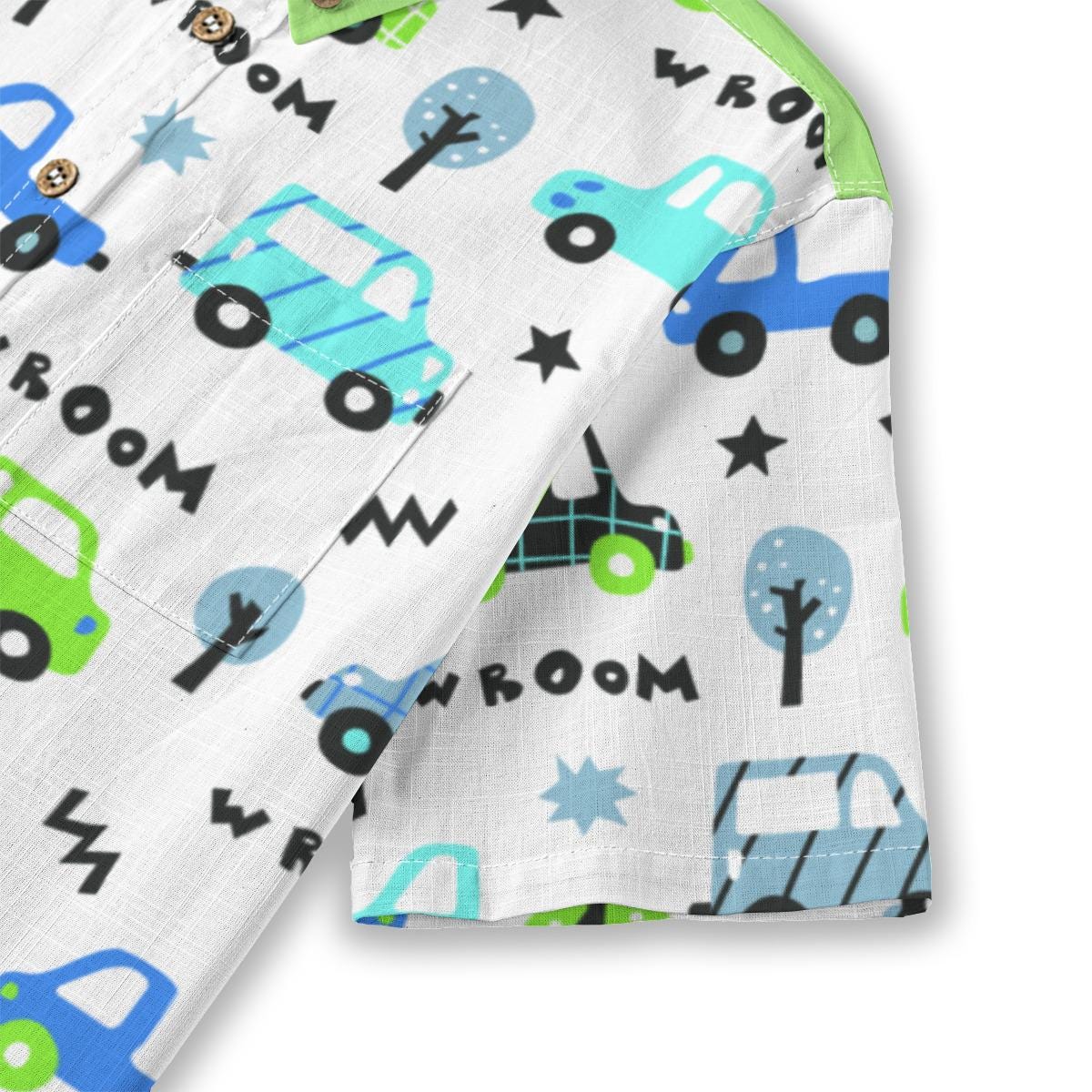 Kid's Shirt With Pocket - "Vroom"