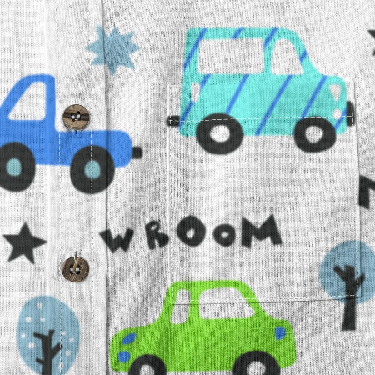 Kid's Shirt With Pocket - "Vroom"