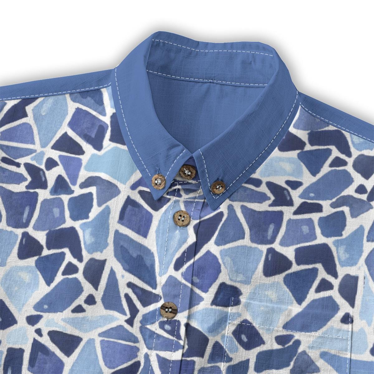 Kid's Shirt With Pocket - "Geometry"