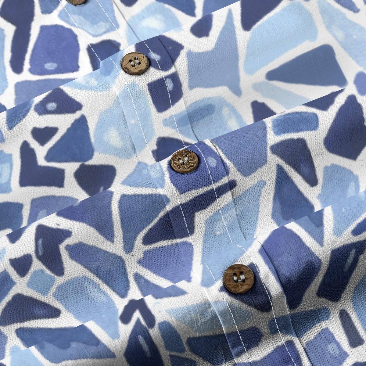 Kid's Shirt With Pocket - "Geometry"