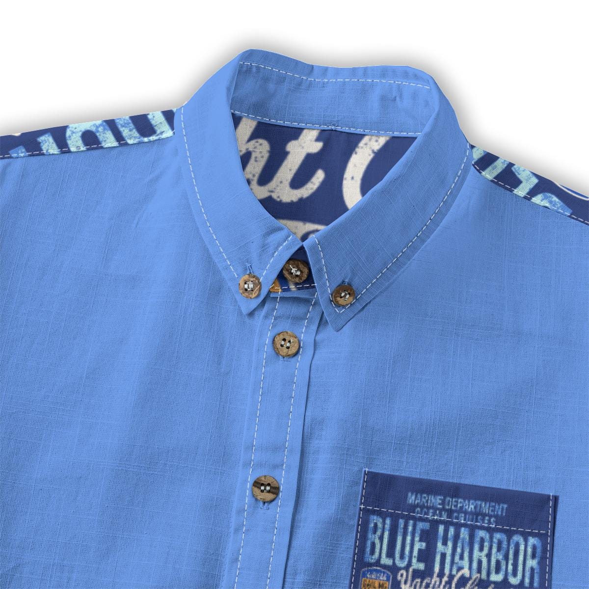Kid's Shirt With Pocket - "Yacht Club 1968"