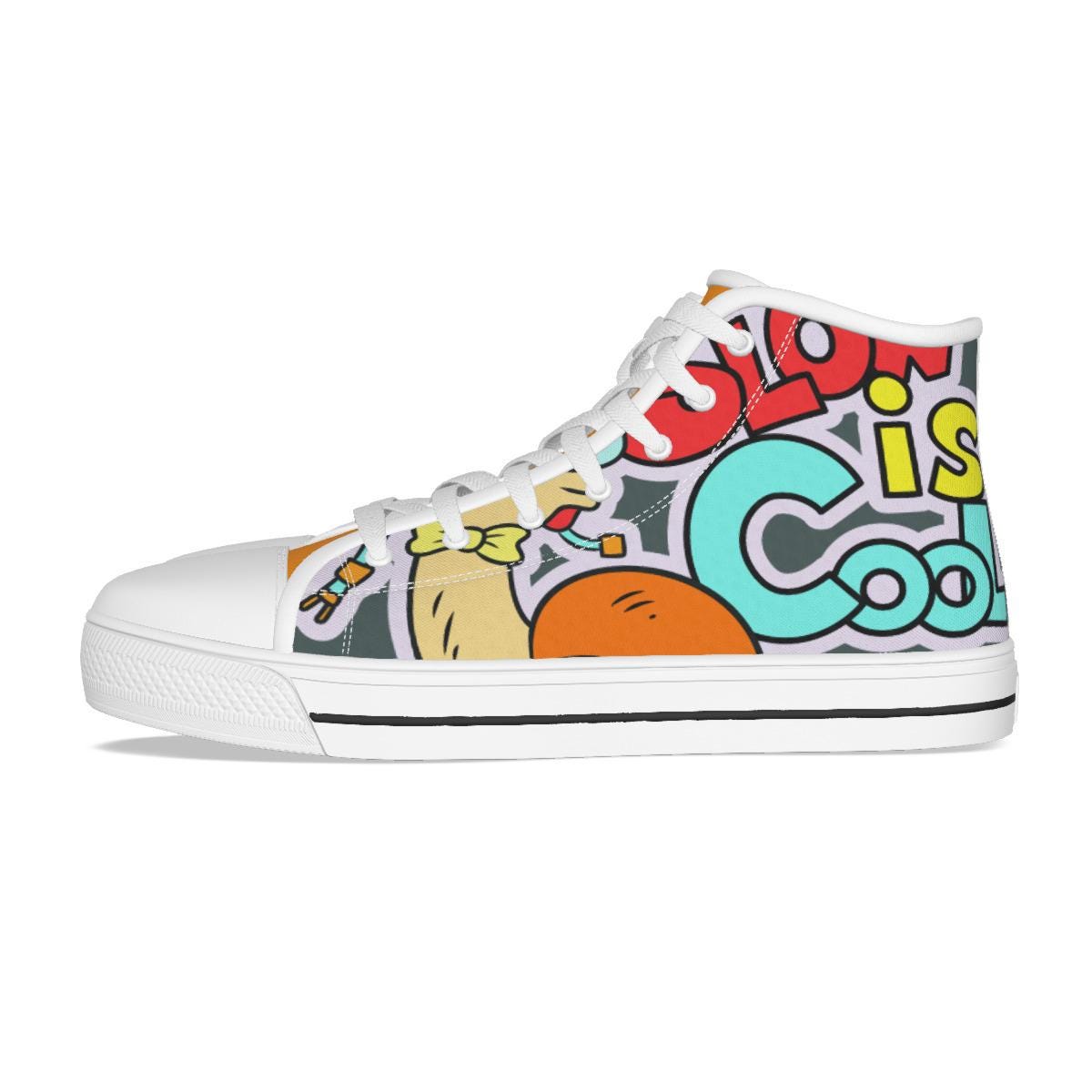 Kid's Canvas Hightop Shoes - "Cool is Cool"