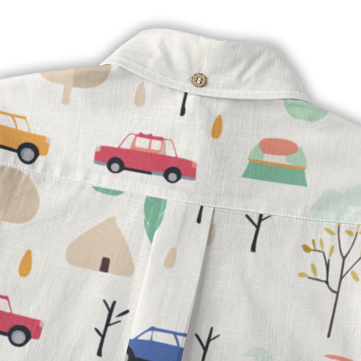 Kid's Shirt With Pocket - "Car Tree"