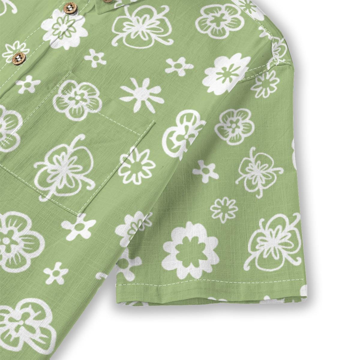 Kid's Shirt With Pocket - "Flower Power"