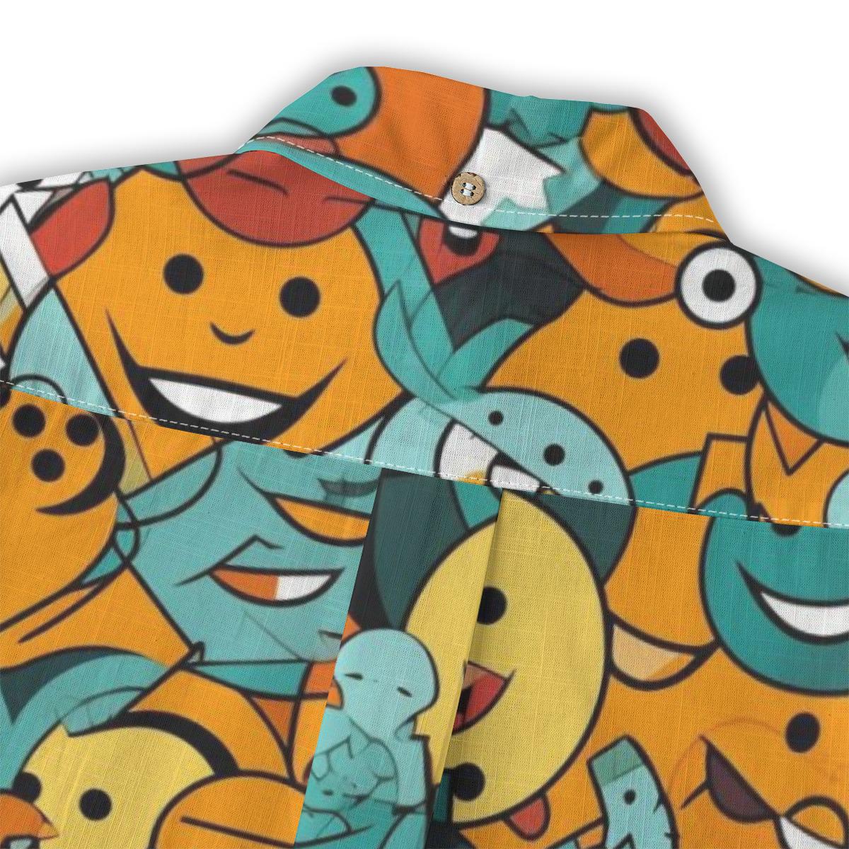 Kid's Shirt With Pocket - Smiling Faces