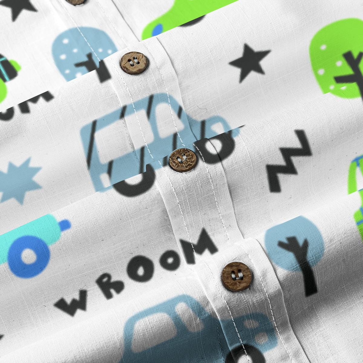 Kid's Shirt With Pocket - "Vroom"