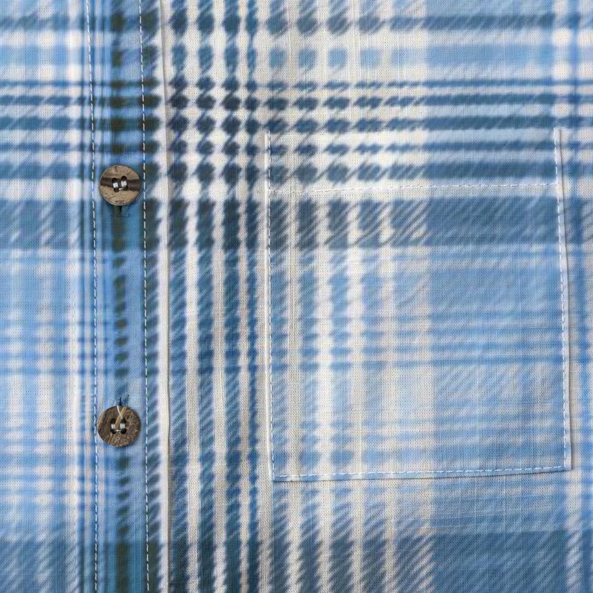 Kid's Shirt With Pocket- Blue Plaid