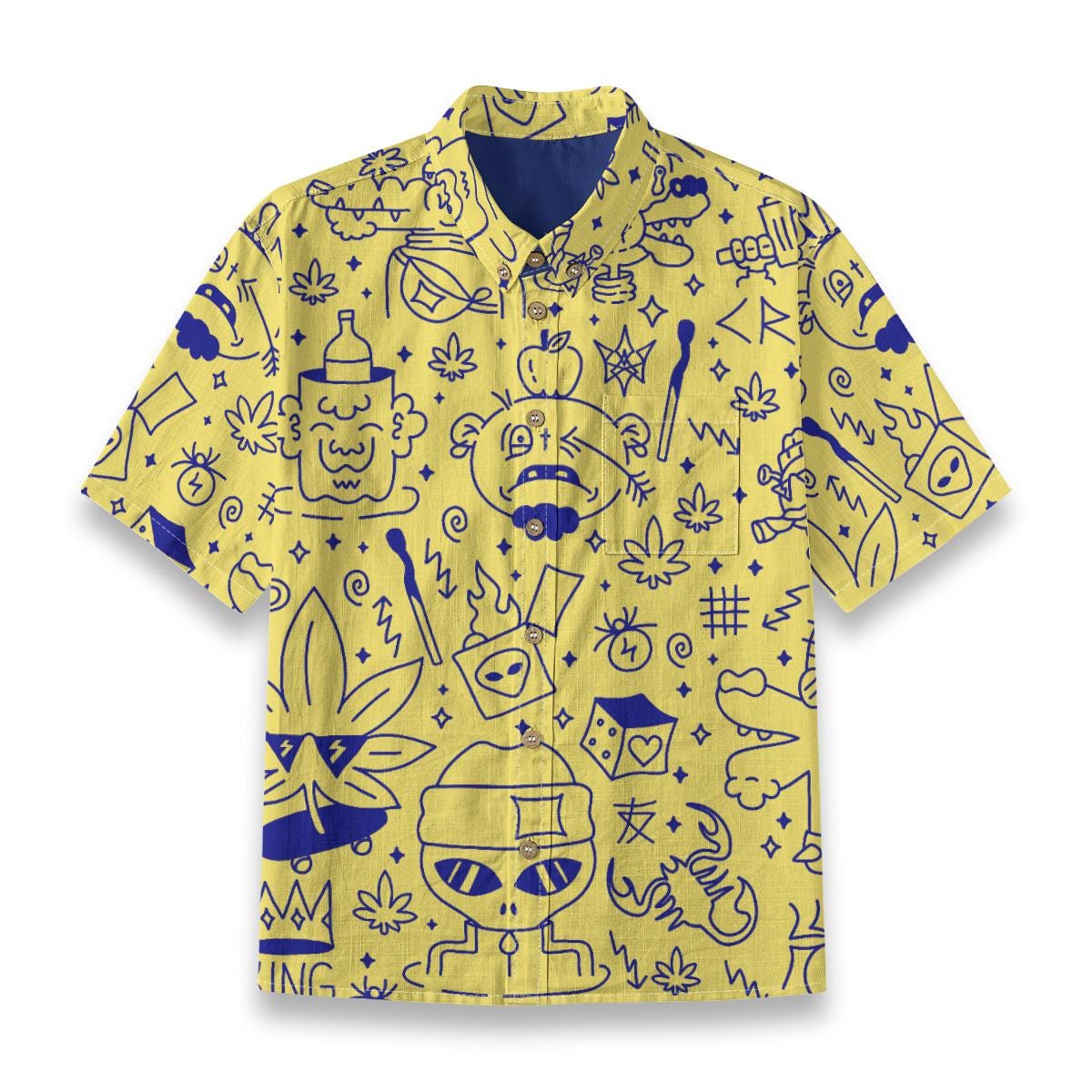 Kid's Shirt With Pocket - "Alien Games"