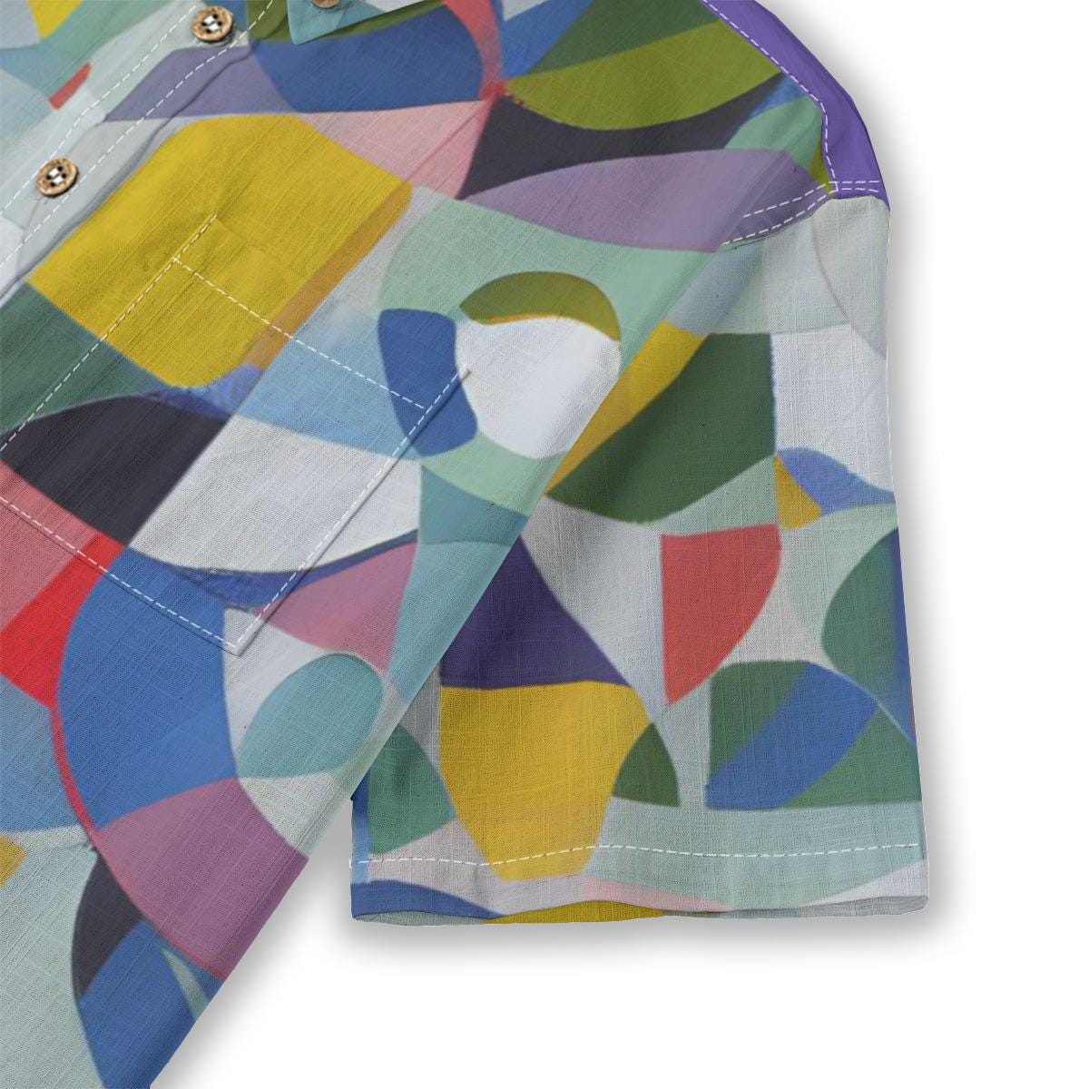 Kid's Shirt With Pocket - "Geo Power"