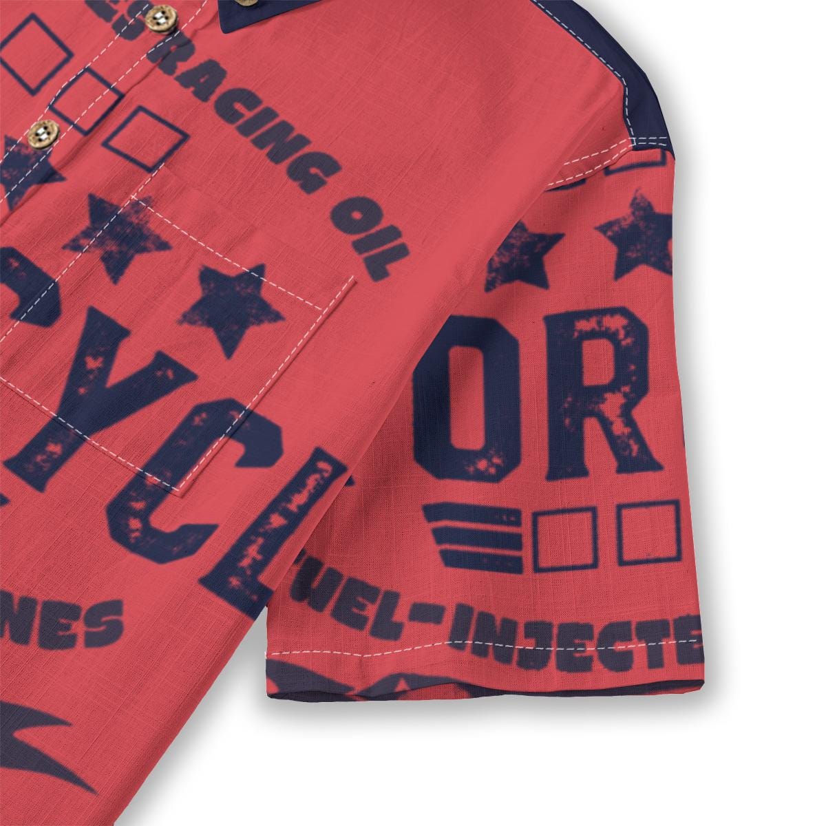 Kid's Shirt With Pocket - "Start your Engines"