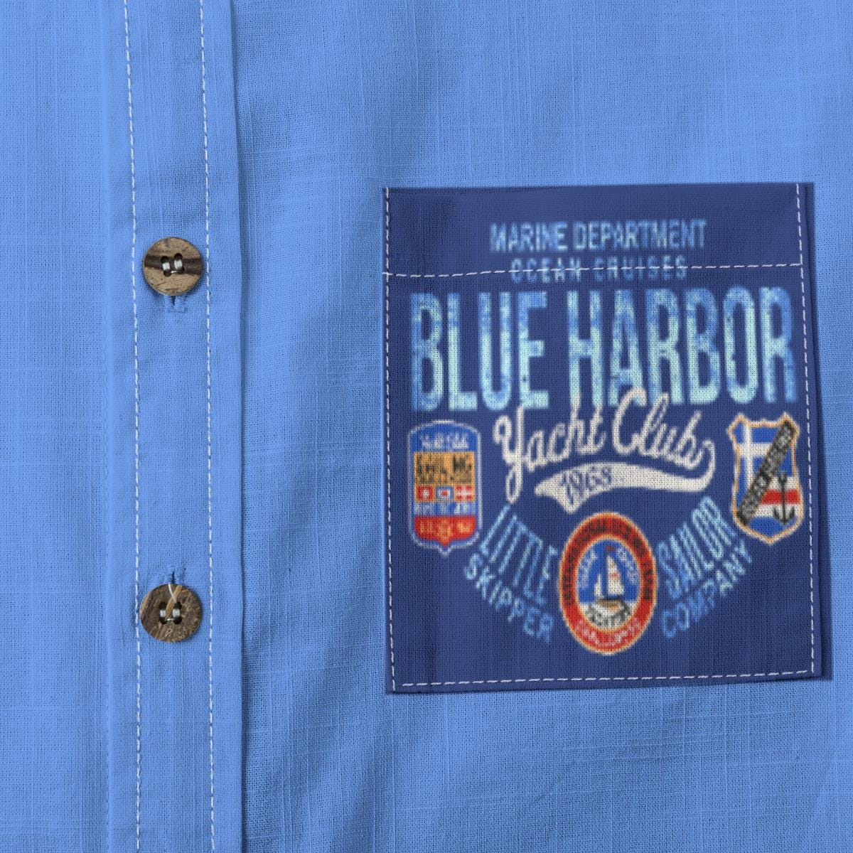Kid's Shirt With Pocket - "Yacht Club 1968"