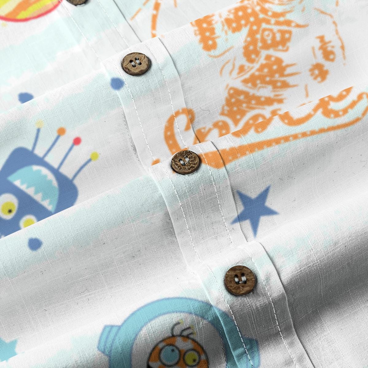 Kid's Shirt With Pocket - "Outer Space"