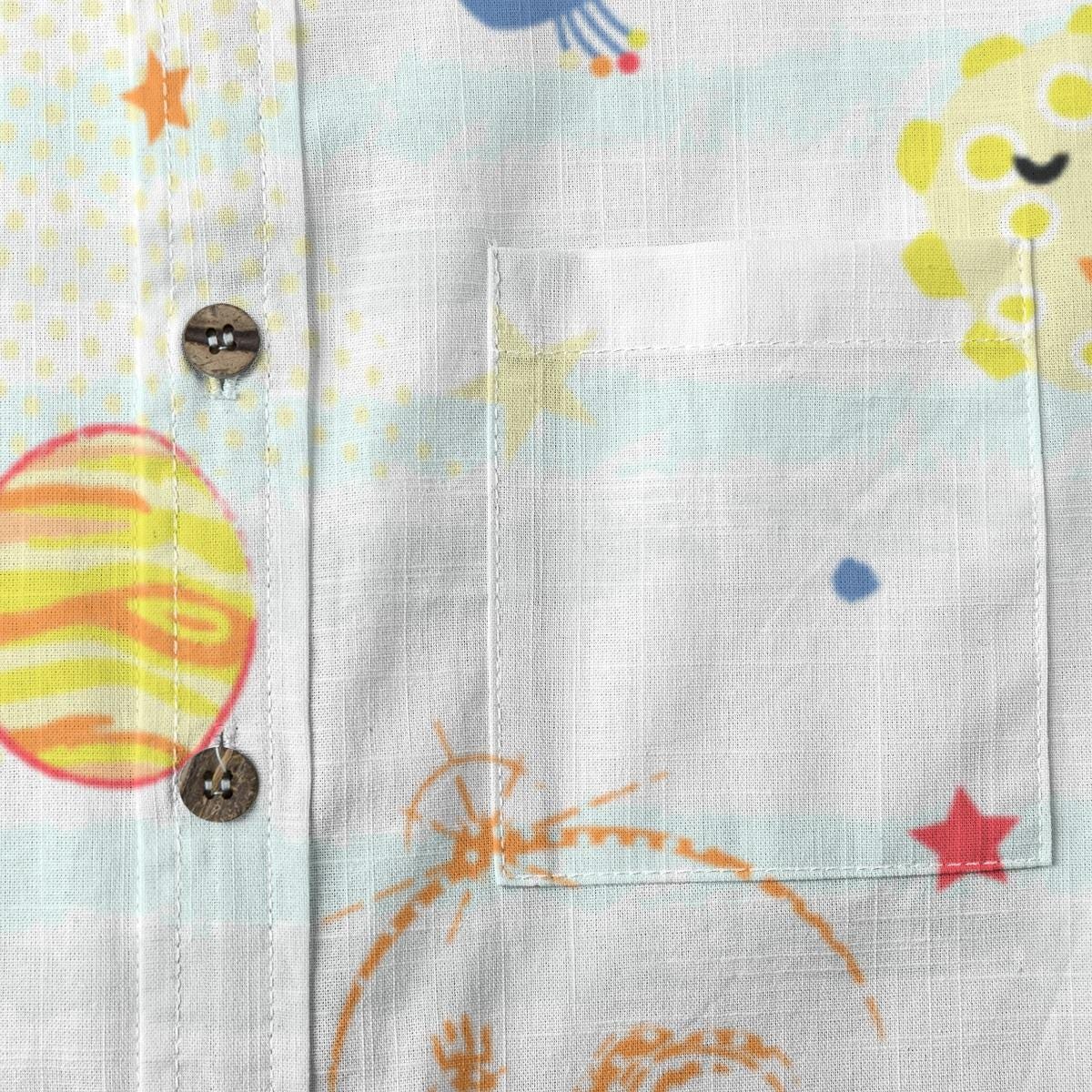 Kid's Shirt With Pocket - "Outer Space"