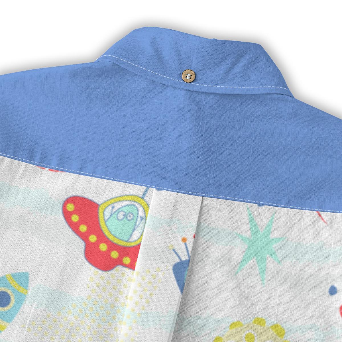 Kid's Shirt With Pocket - "Outer Space"