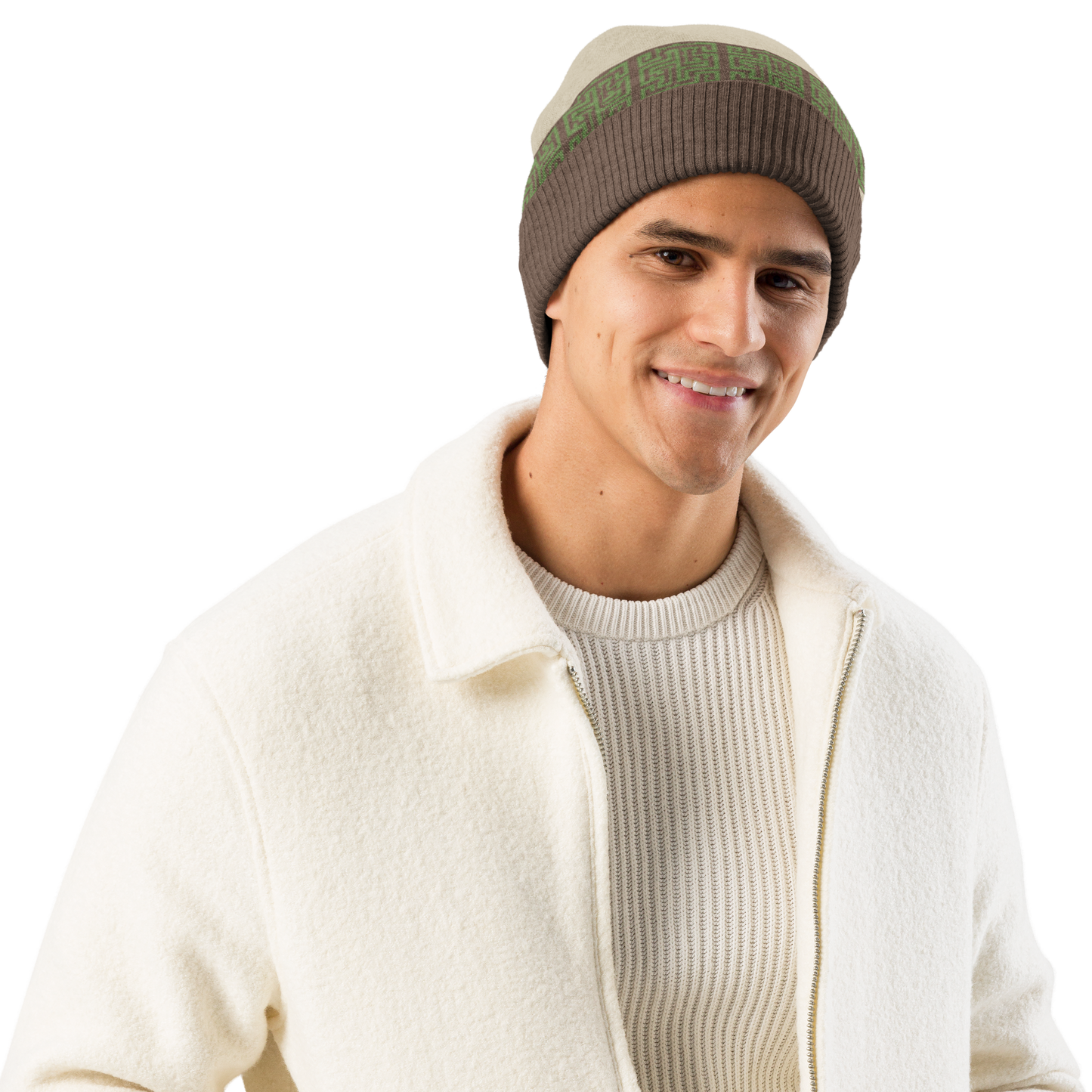 Unisex Relaxed fit knitted crew neck sweater - "Hellenic Horizons"