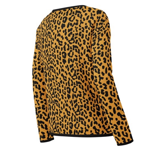 Women’s knitted Jaguar Print sweater