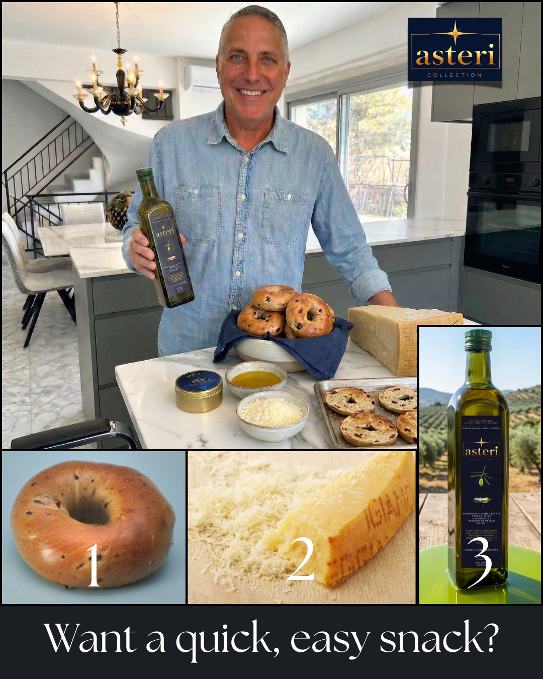 Kalamata Olive Parmesan Bagel Chips