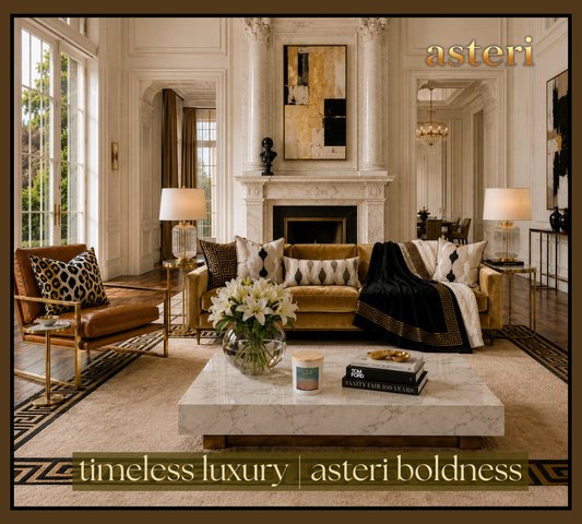Timeless Luxury, Asteri Boldness: How Pillows, Throws & Candles Transform a Room
