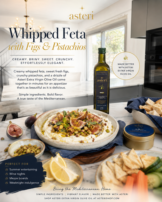 Whipped Feta with Fresh Figs & Pistachios