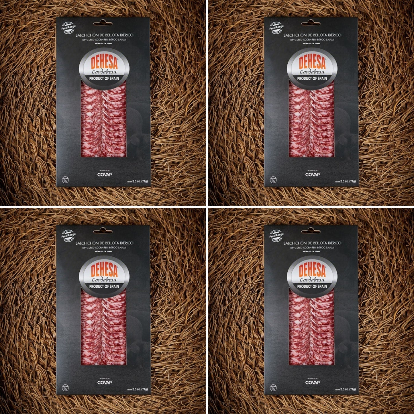 Dehesa Cordobesa® Chorizo and Salchichón de Bellota Ibérico 4 Pack (Andalucia), Spain