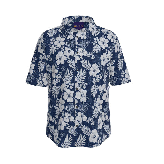 Asteri Traveler - Handcrafted Floral Linen Shirt