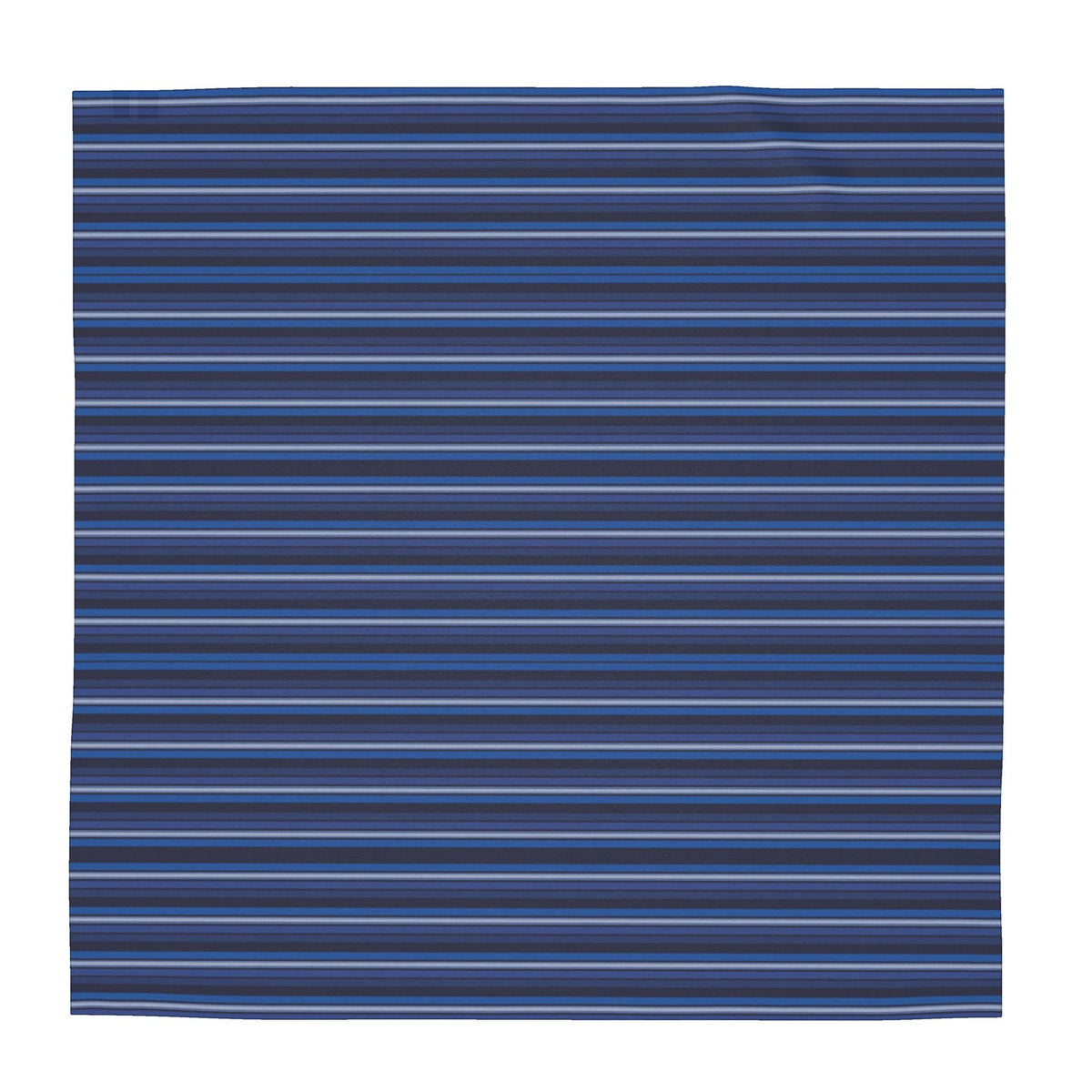 Asteri Deep Blue Stripe Silk Scarf & Shawl