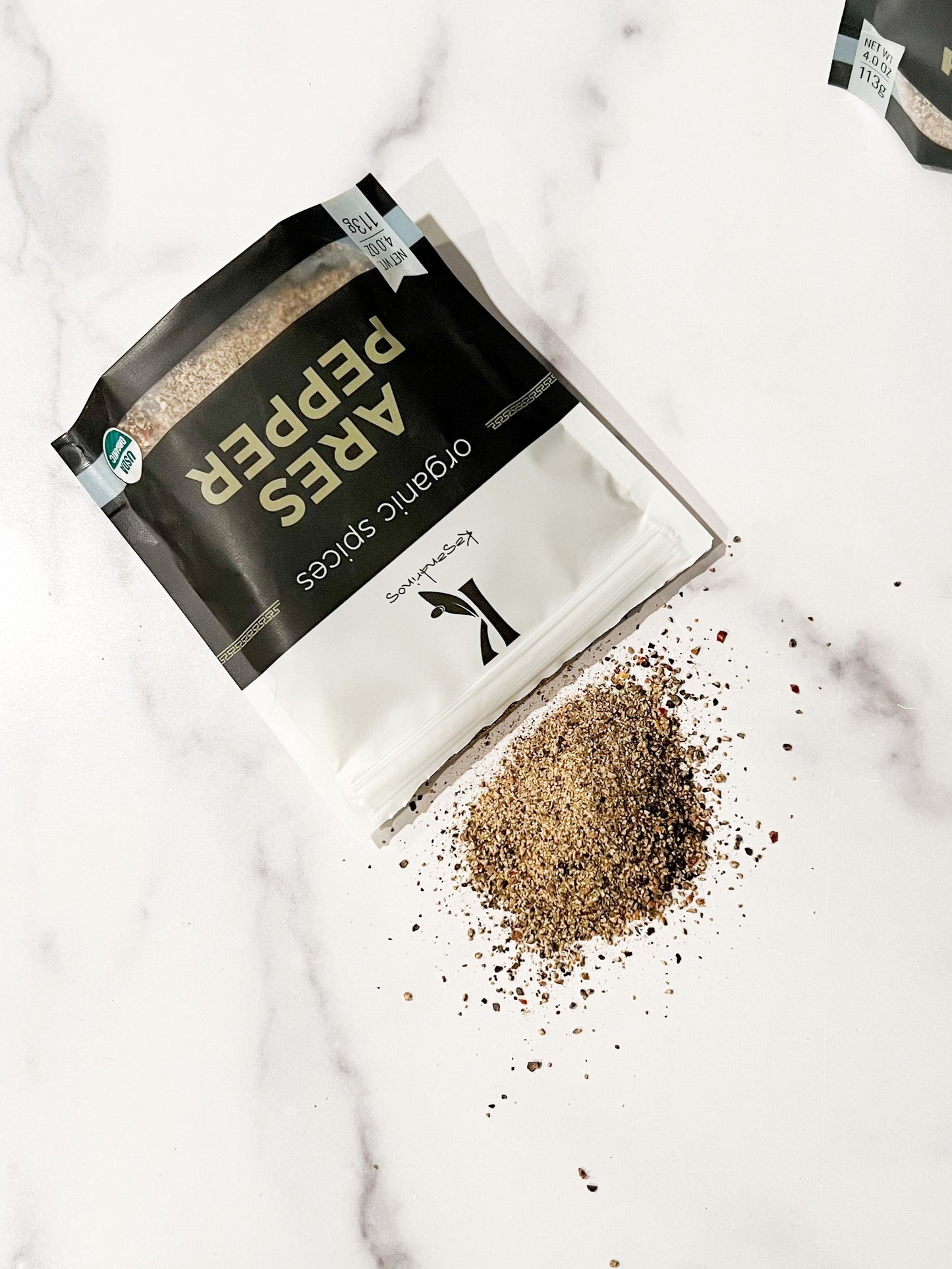 Kasandrinos Spice Variety Pack (3) - Ares Pepper Blend, Zeus Blend and Greek Sea Salt