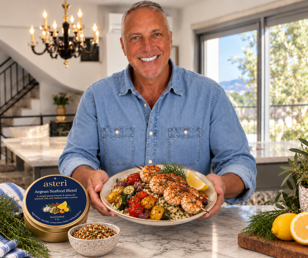 Asteri Mediterranean Seasoning Collection — 5 Blend Gift Set