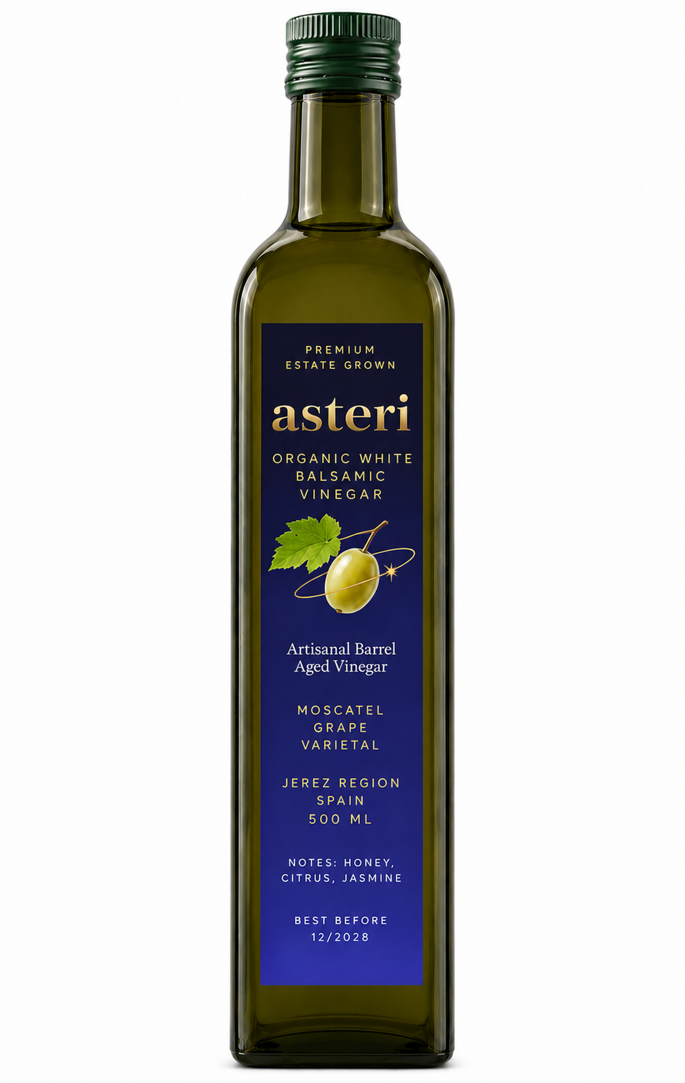 Asteri Organic White Balsamic Vinegar — 500ml