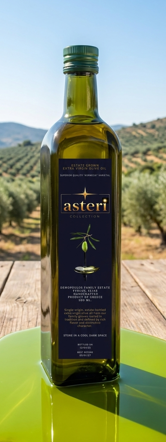 Asteri Extra Virgin Olive Oil and Greek Salad Seasoning Blend Gift Set