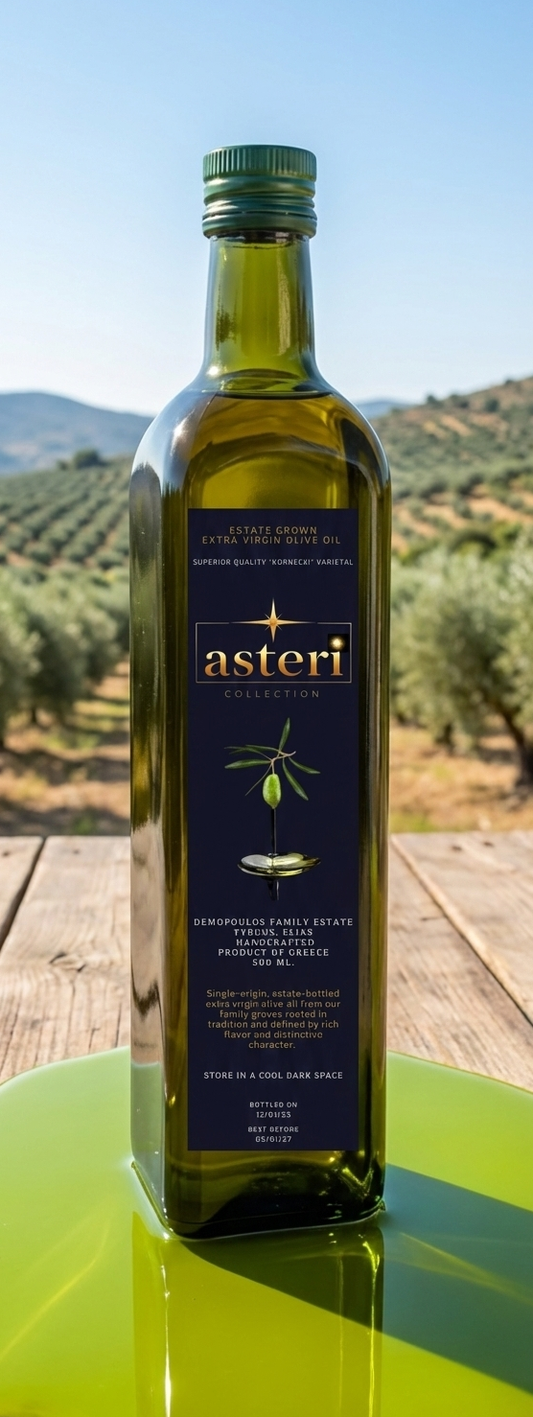 Asteri Extra Virgin Olive Oil and Greek Salad Seasoning Blend Gift Set