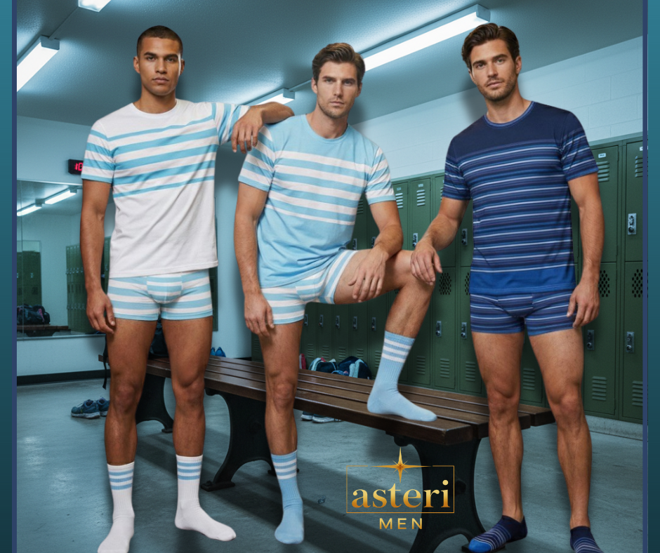 Boxer Briefs - Summer Sky Striped