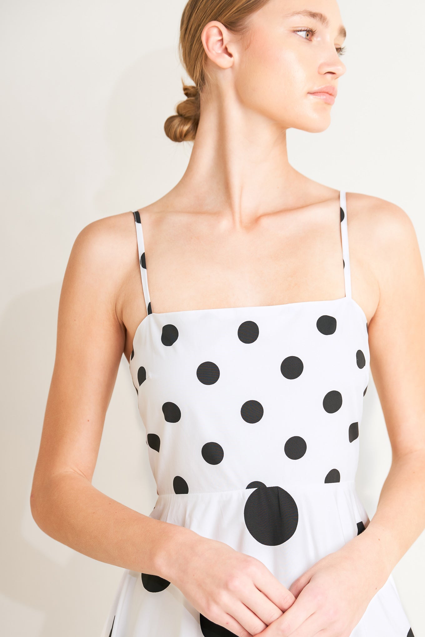 PARISIAN SPOTLIGHT WOVEN MIDI DRESS