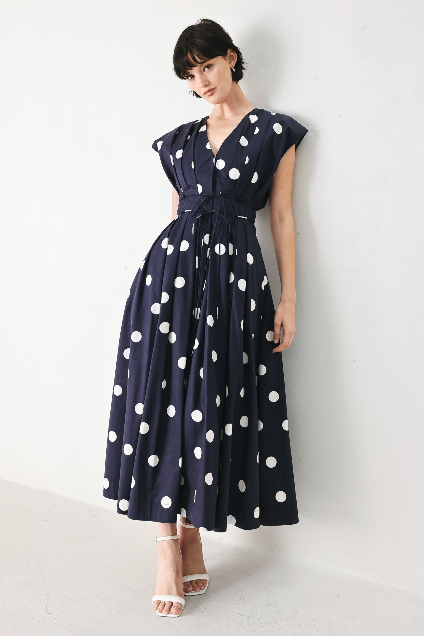 BLUE MOON DOT HOLLYWOOD GLAM DRESS