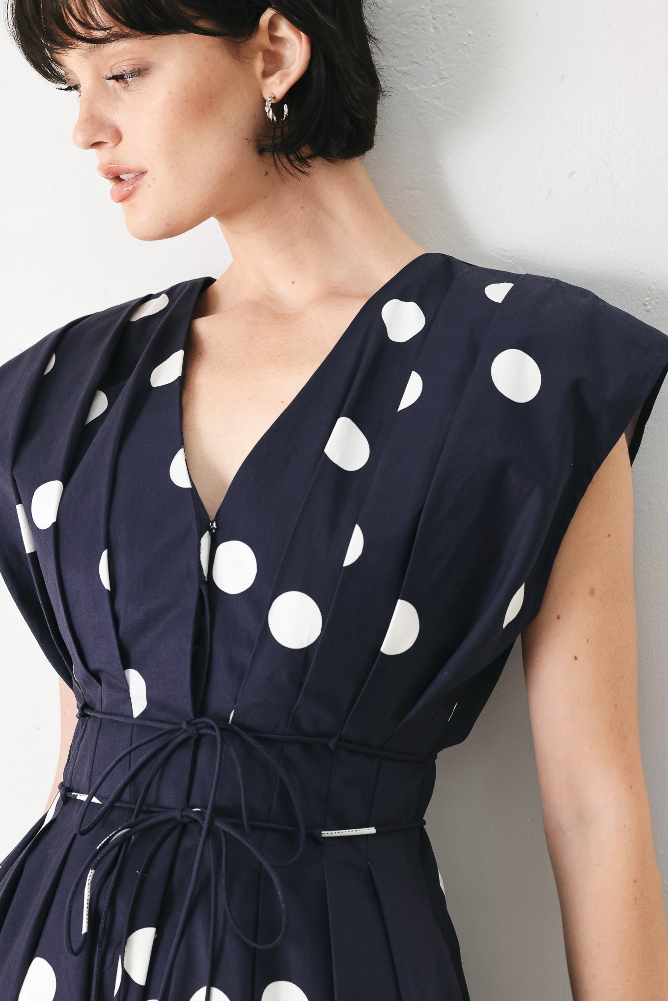 BLUE MOON DOT HOLLYWOOD GLAM DRESS