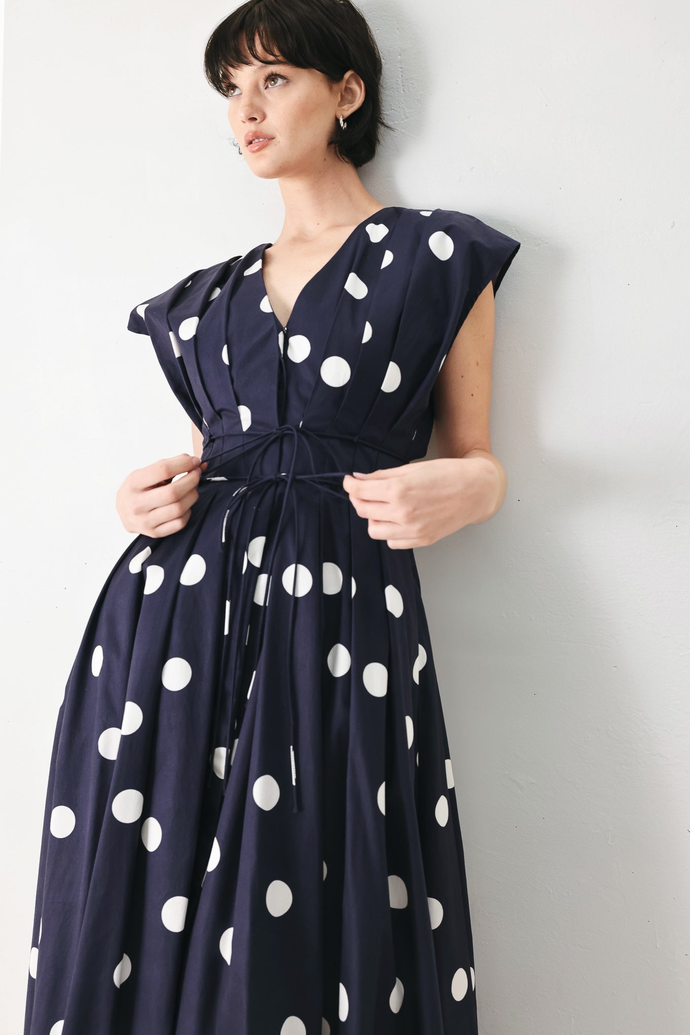 BLUE MOON DOT HOLLYWOOD GLAM DRESS