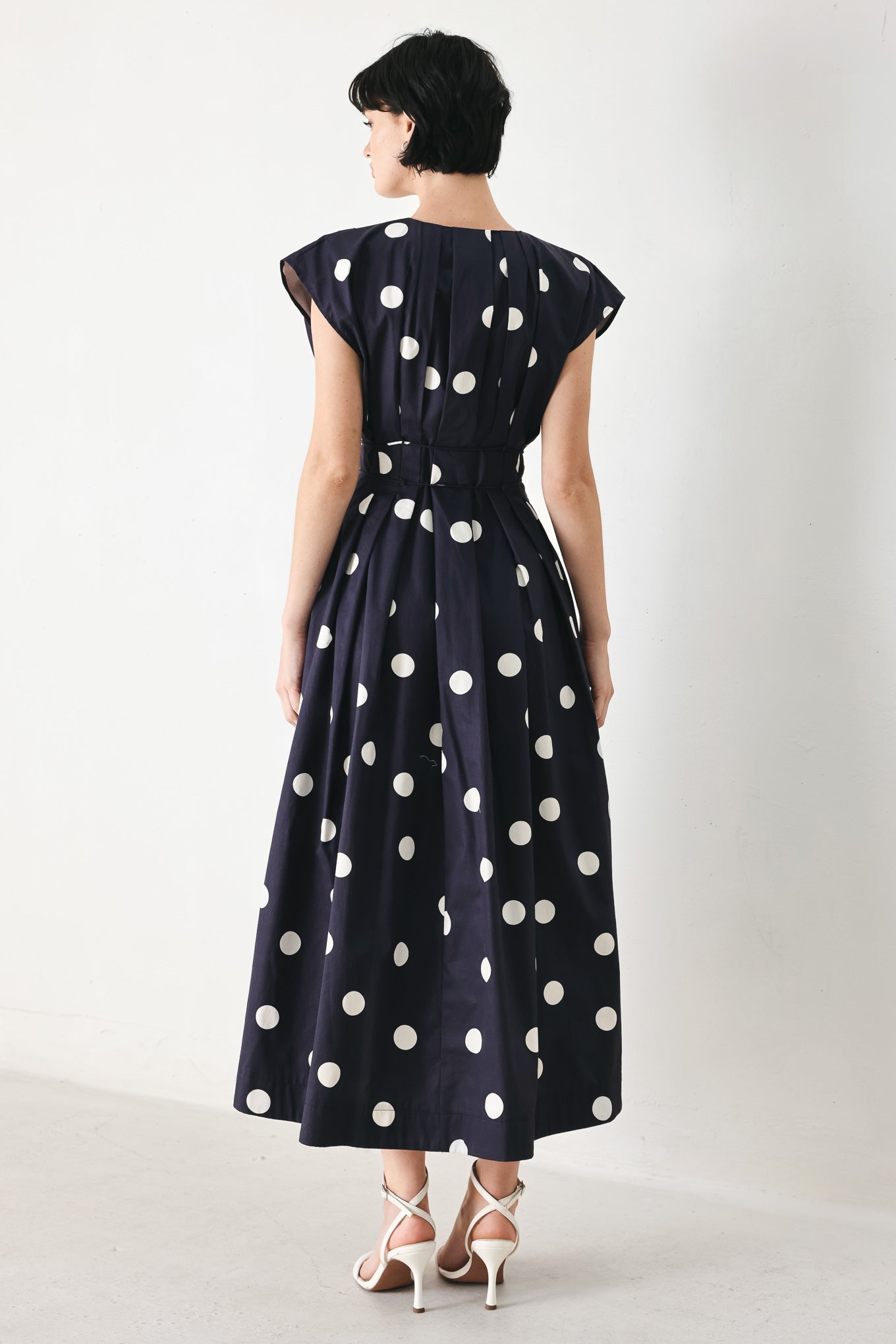 BLUE MOON DOT HOLLYWOOD GLAM DRESS