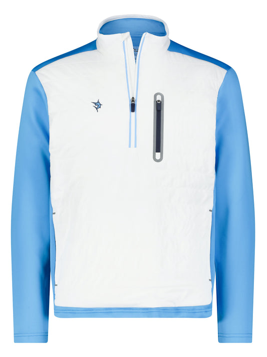 Hampton Pullover Technical Layer (White/Light Blue)