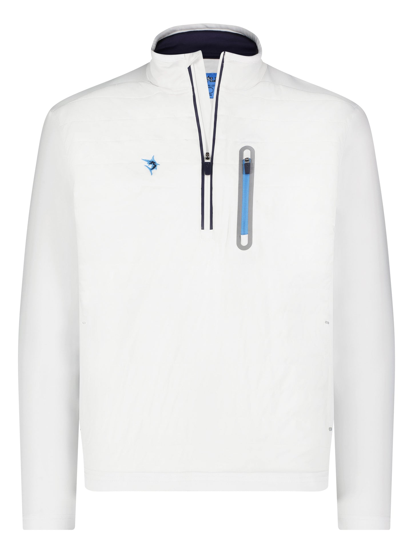 Hampton Pullover Technical Layer (White/Light Blue)